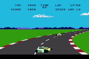 Pole position screenshot.